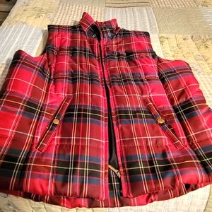 Chaps plaid vest